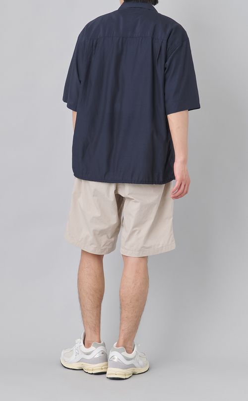 オープンカラーショートスリーブシャツ