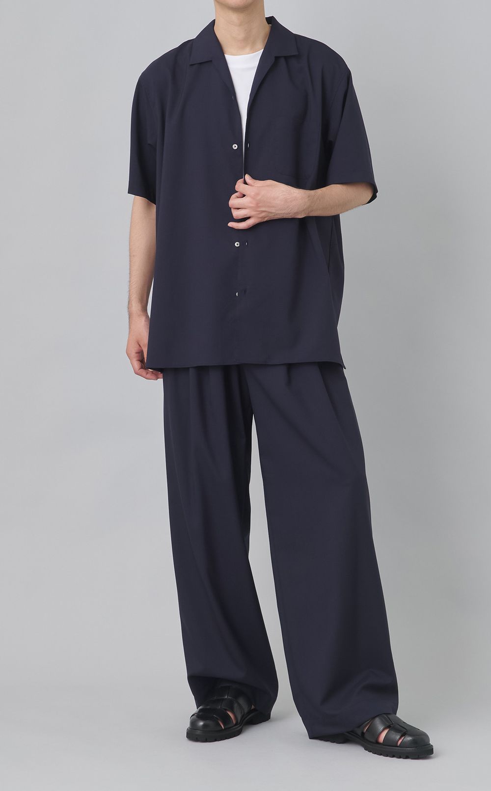 イタリアンオープンカラーシャツ