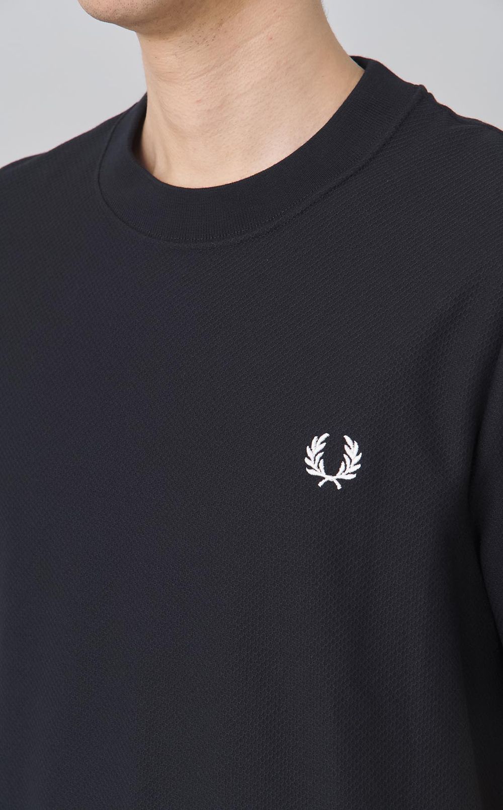 ピケクルーネックTシャツ