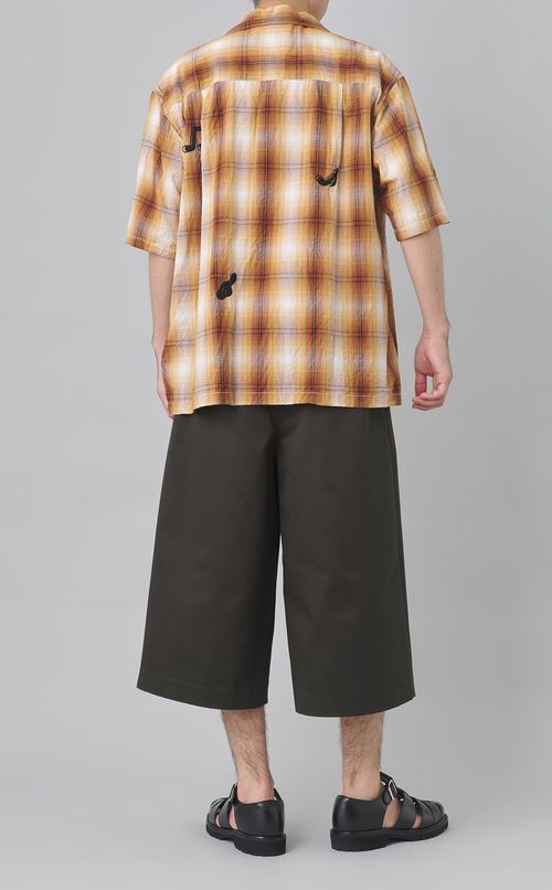 オンブレチェックショートスリーブシャツ