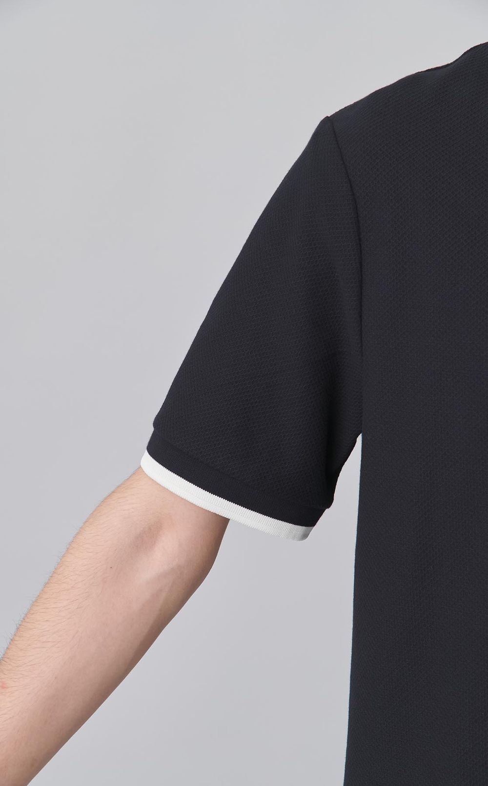 ピケクルーネックTシャツ