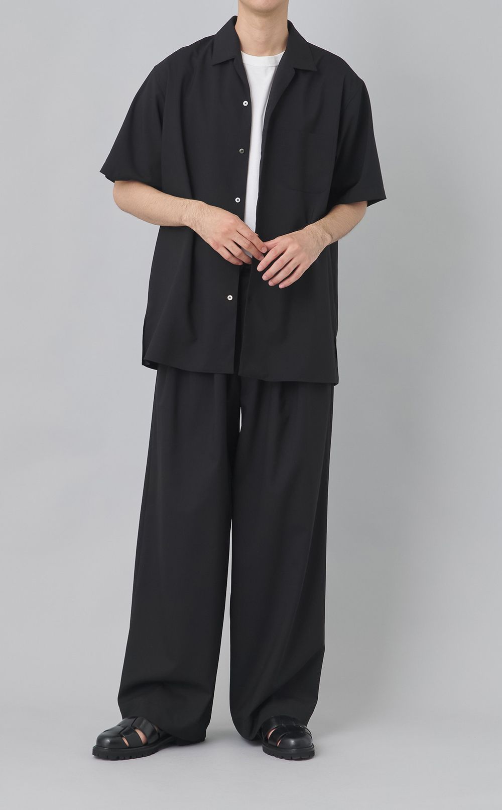 トリプルプリーテッドイージーパンツ