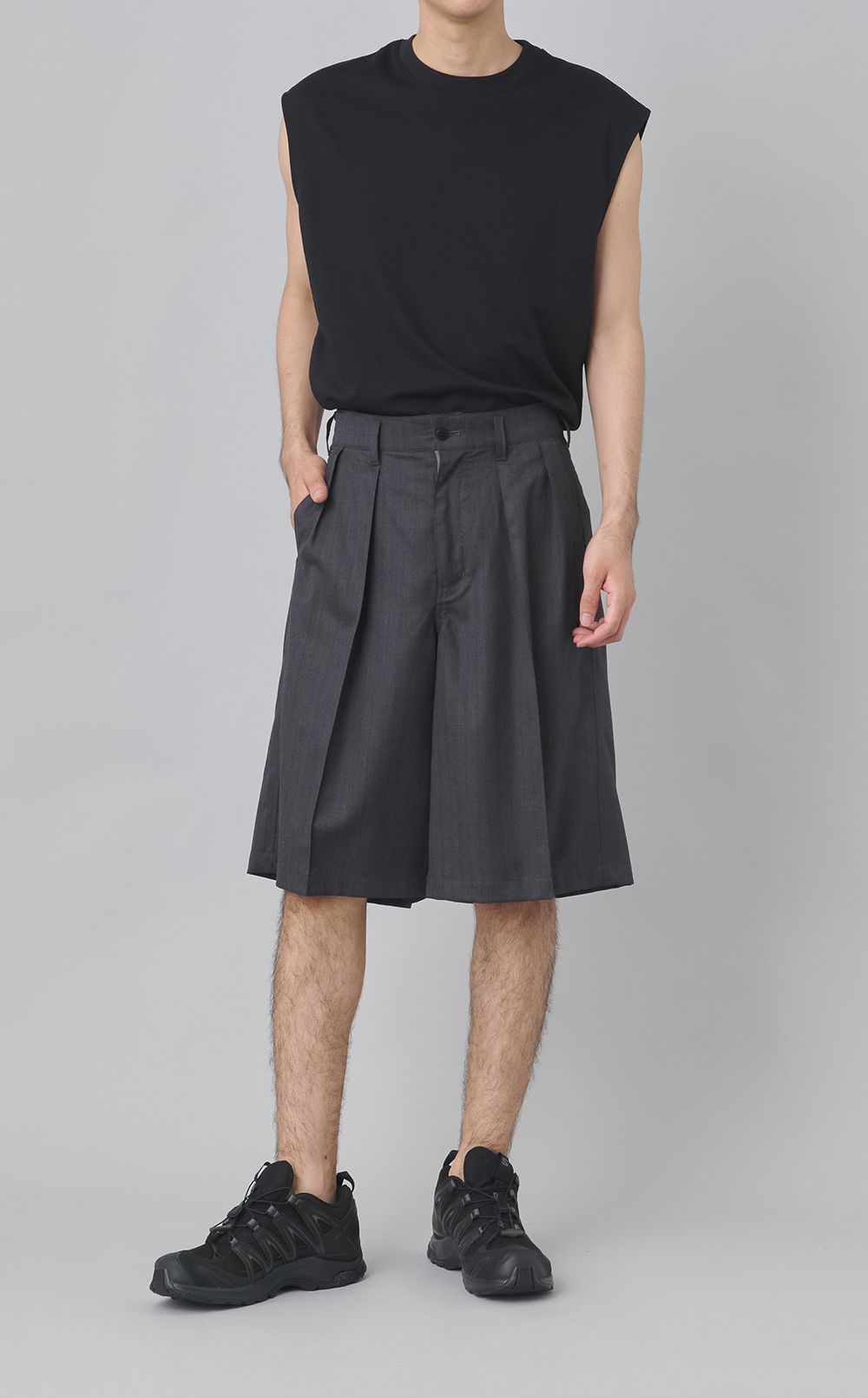 サマーウール3/4スラックス