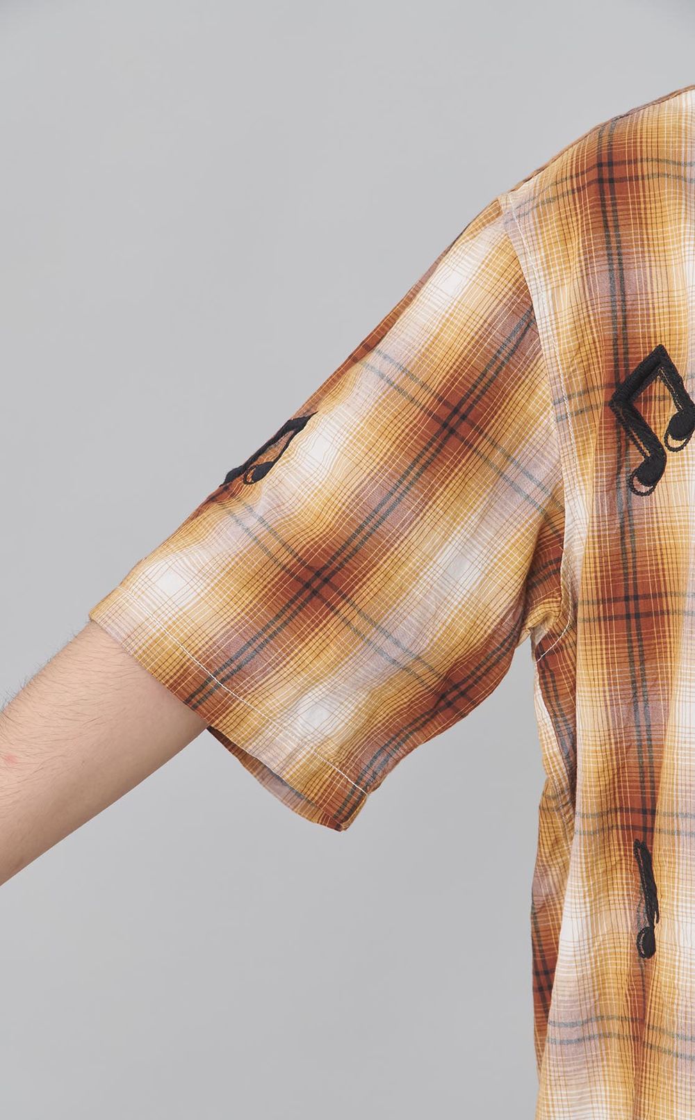 オンブレチェックショートスリーブシャツ