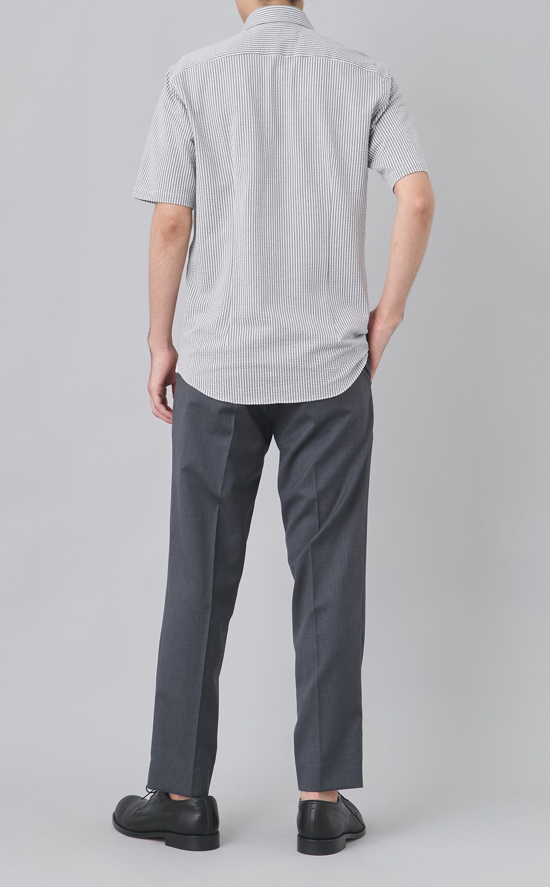 Brooks Brothers ウールサージ スラックス グレー 31インチ Brooks Brothers｜ウールサージトラウザー