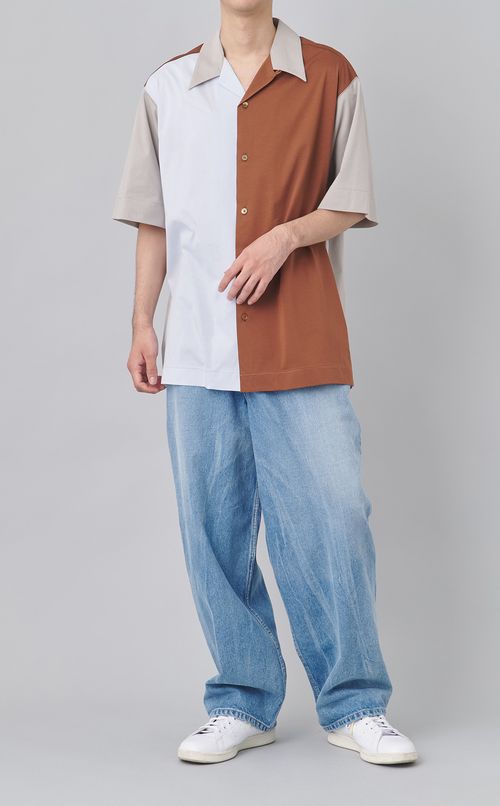 レギュラーカラーショートスリーブシャツ