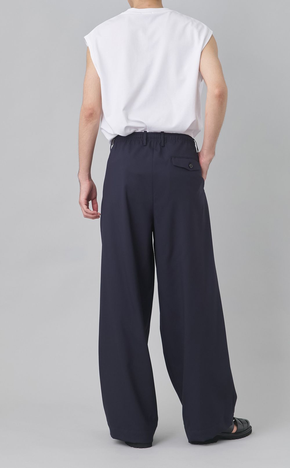 トリプルプリーテッドイージーパンツ