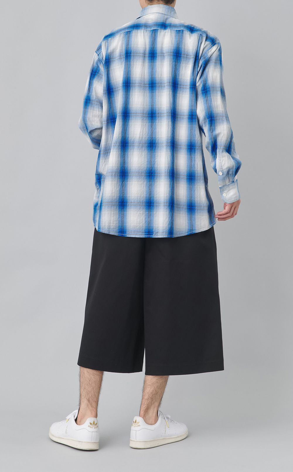 オンブレチェックシャツ