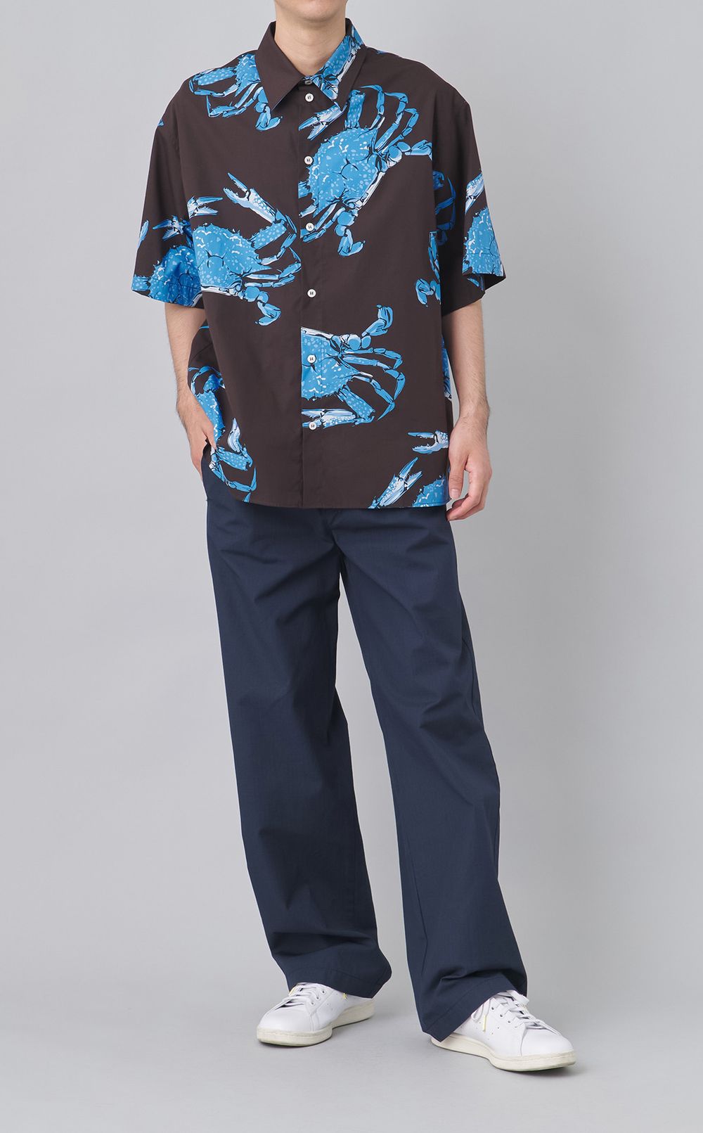 ウエストロゴゴムパンツ