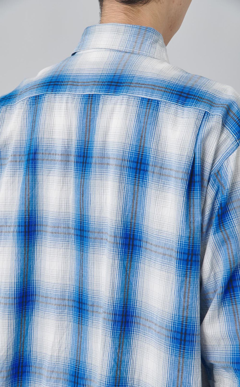 オンブレチェックシャツ