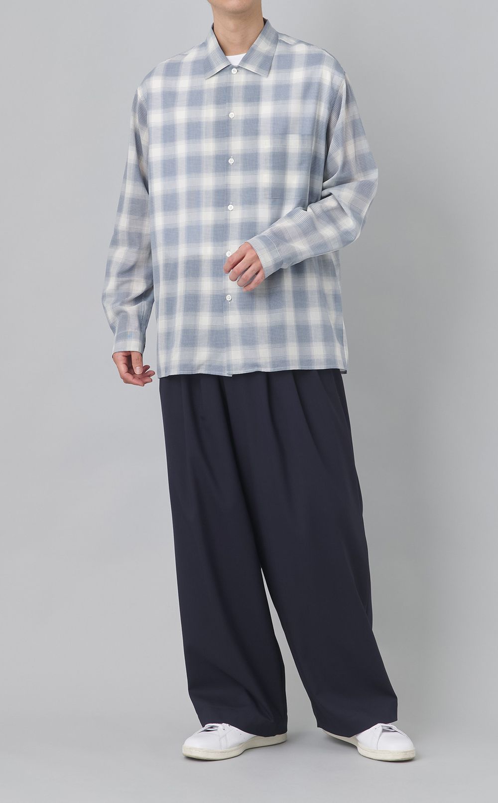 トリプルプリーテッドイージーパンツ