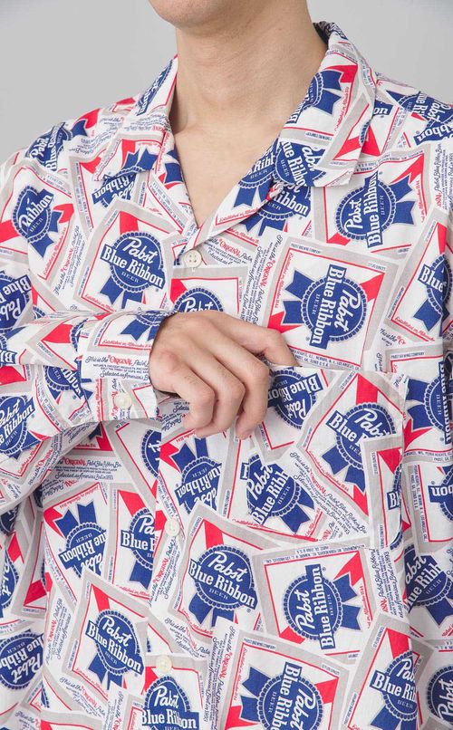 ロングスリーブオープンカラーシャツ