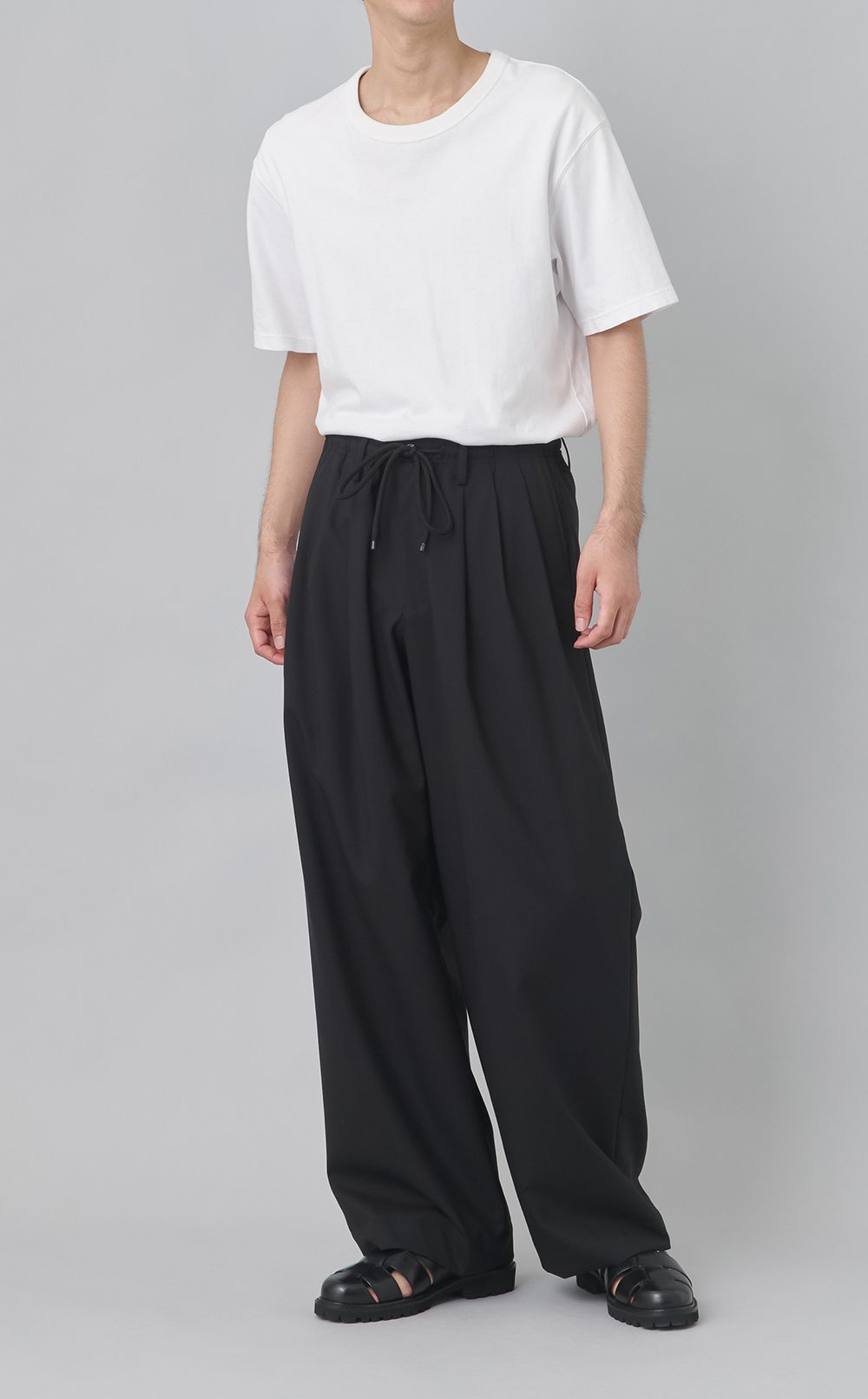 トリプルプリーテッドイージーパンツ