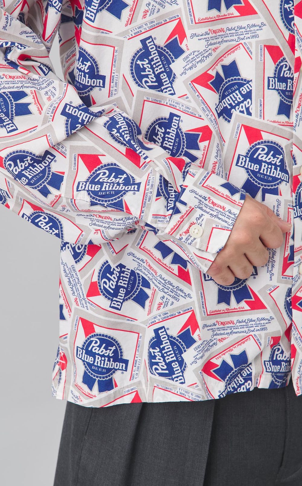 ロングスリーブオープンカラーシャツ