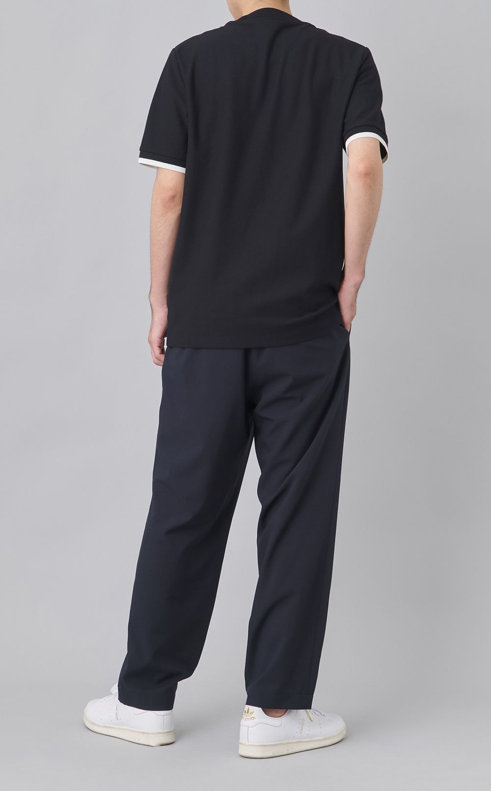 ピケクルーネックTシャツ