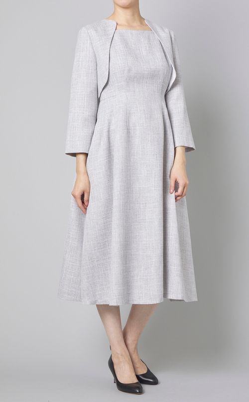 ボレロ付フレアワンピース