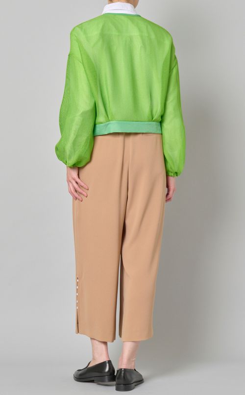 フロントジップメッシュブルゾン