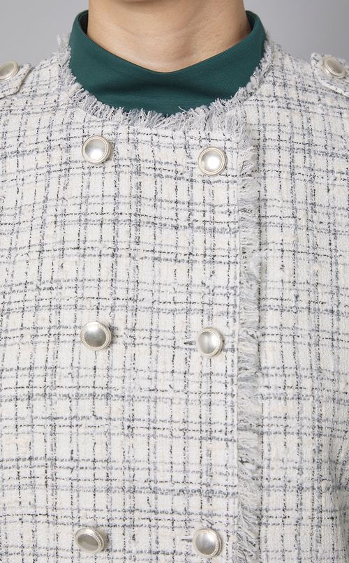 サマーツイードスリーブレスジャケット