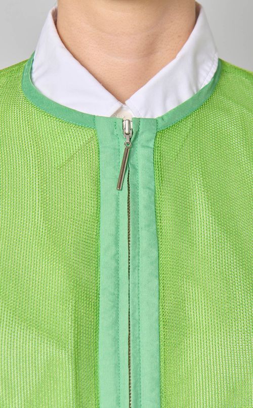 フロントジップメッシュブルゾン