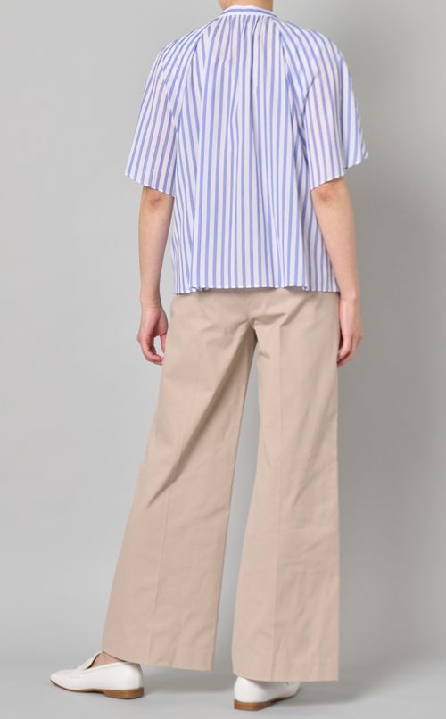 シアーストライプブラウス