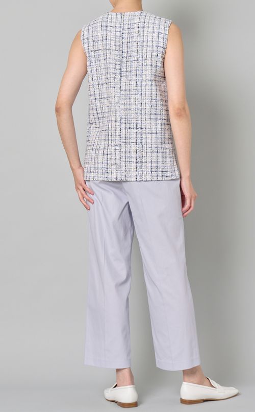 サマーツイードノースリーブトップス