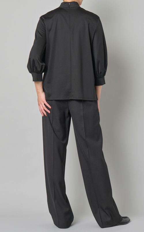 ボリュームスリーブジャージトップス