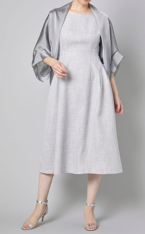 ボレロ付フレアワンピース