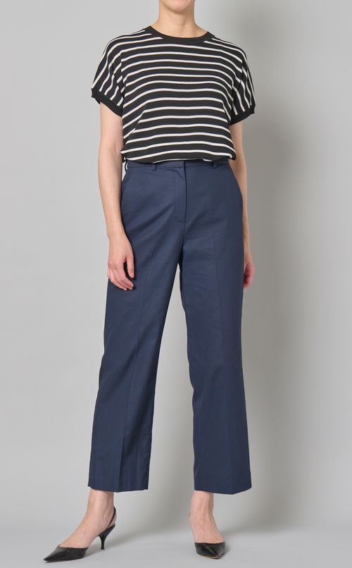 ボーダースムースニット