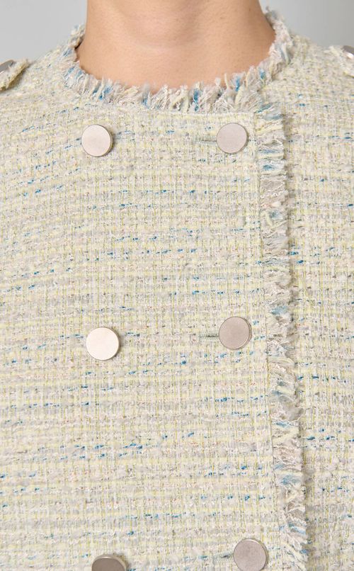 サマーツイードスリーブレスジャケット