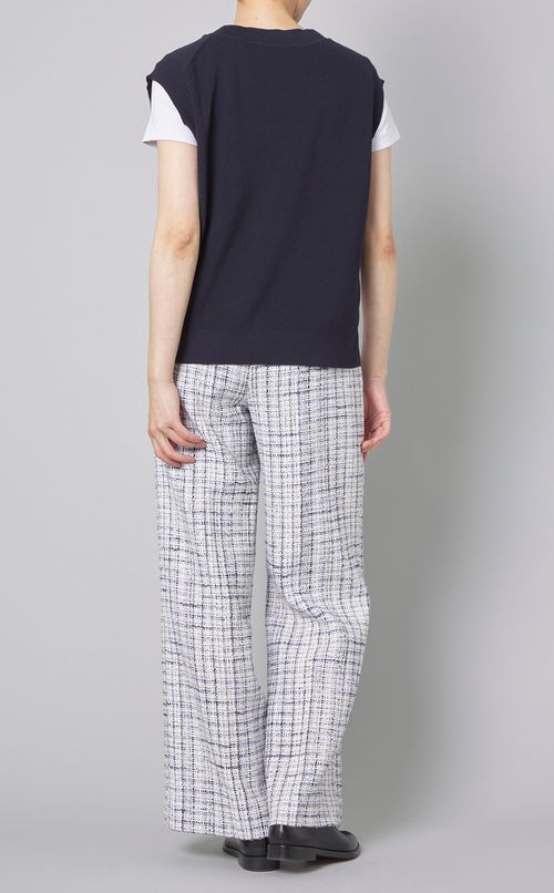 アシメトリーニットトップス