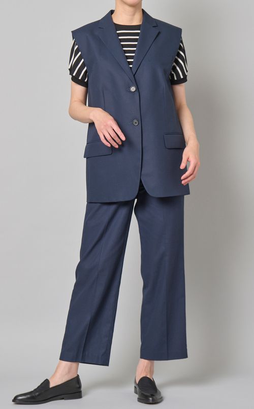 ボーダースムースニット