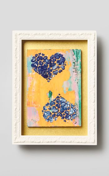 「HEART の文様絵画・ゴッホの色彩のように」