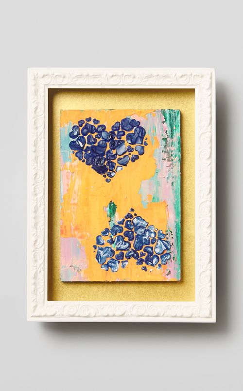 「HEART の文様絵画・ゴッホの色彩のように」