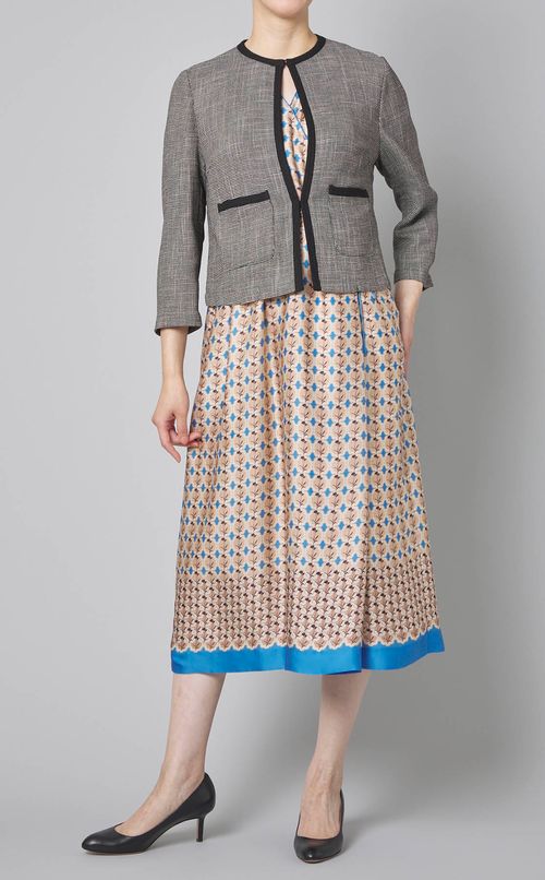 プリントカシュクールワンピース