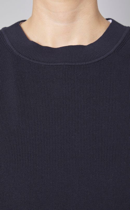 アシメトリーニットトップス