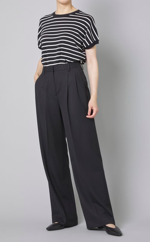 ボーダースムースニット