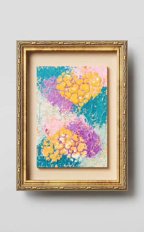 「HEART の文様絵画・紫陽花のように咲く」