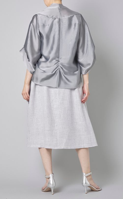 シャンブレーオーガンジーボレロ