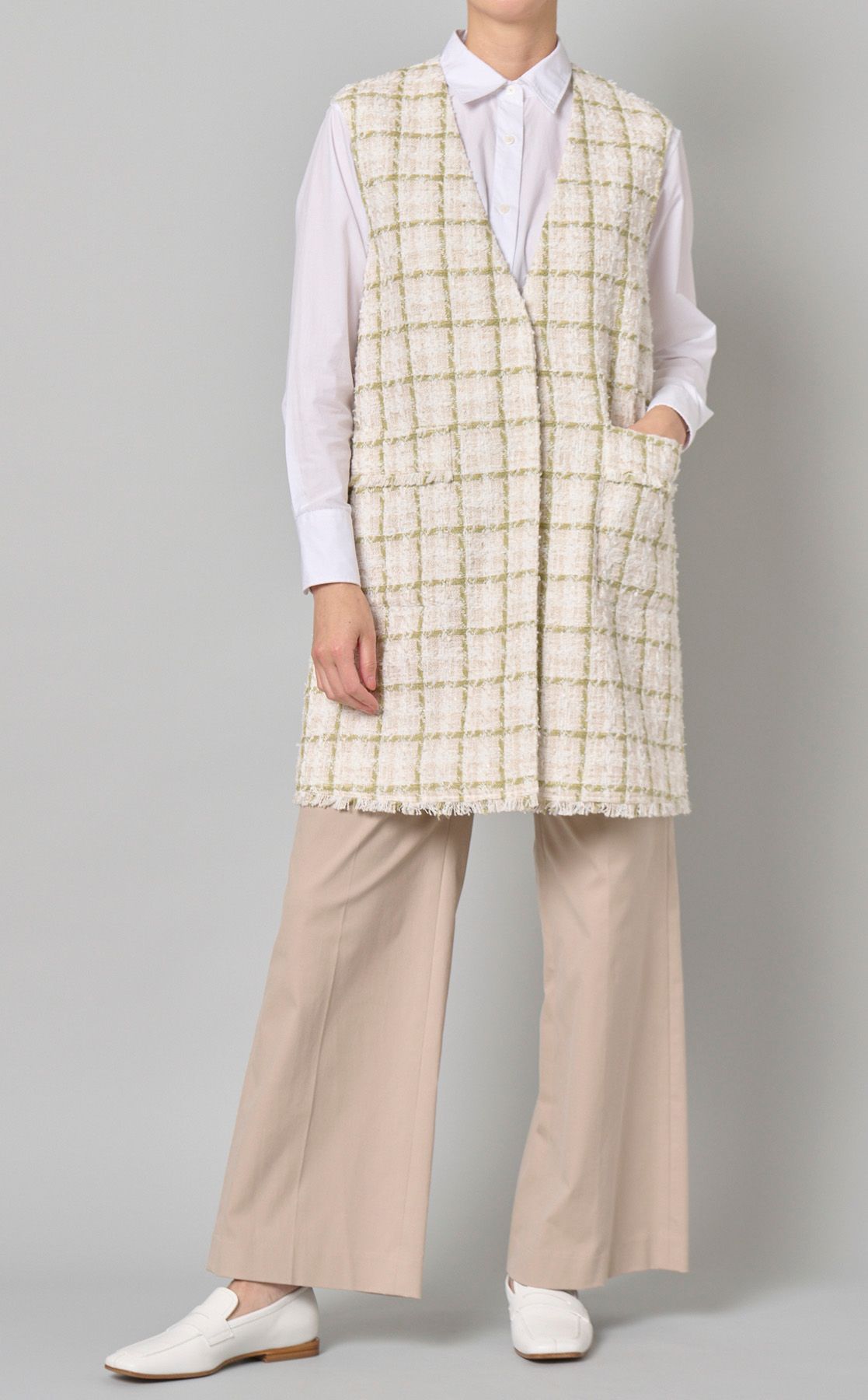 セオリーリュクス♡ツイード ノースリーブベスト　38サイズ セオリーリュクス♡ツイード ノースリーブベスト 38サイズ セオリー