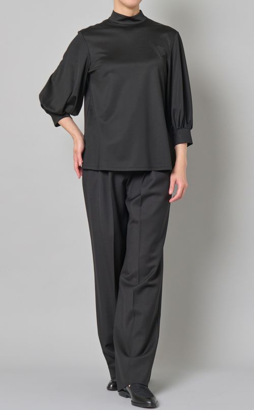 ツイルダブルタックワイドパンツ