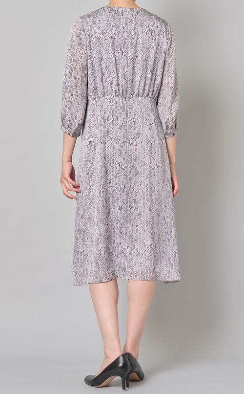 ジオメトリックギャザーワンピース