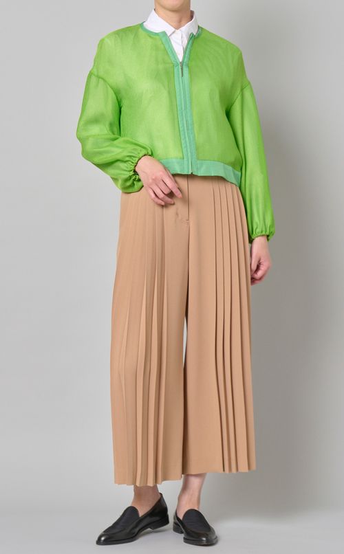 フロントジップメッシュブルゾン