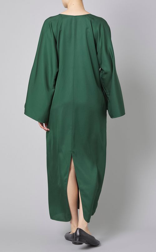 キーネックロングワンピース