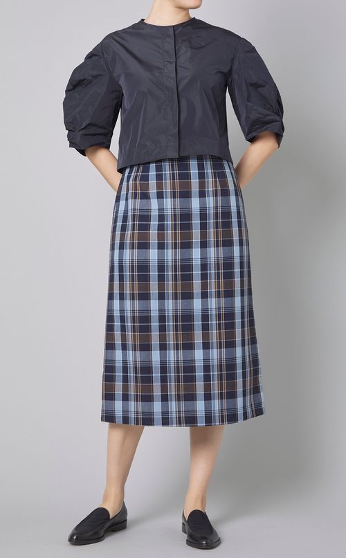 マドラスチェックロングスカート