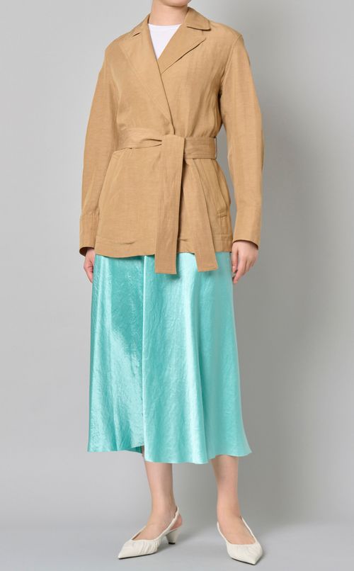 ウエストゴムセミフレアスカート