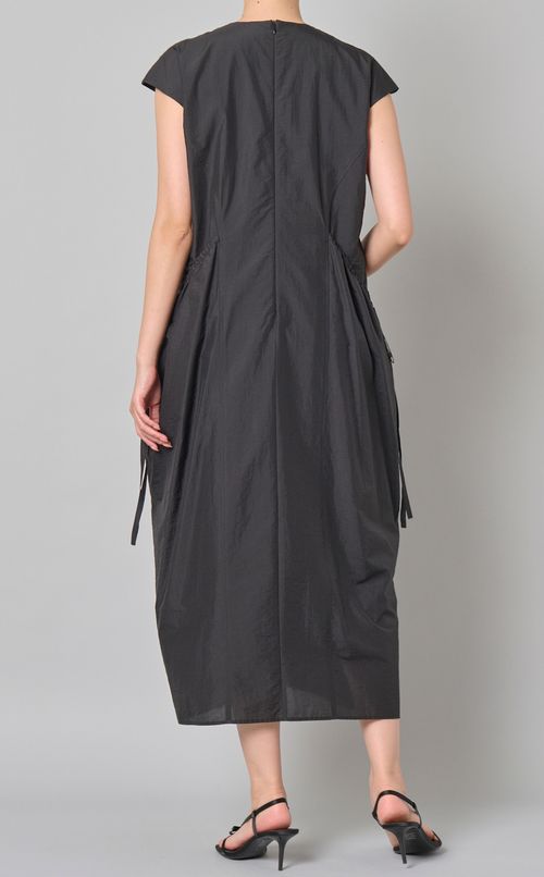 タフタフレンチスリーブワンピース