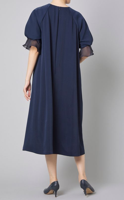 シアーラッフルカフワンピース