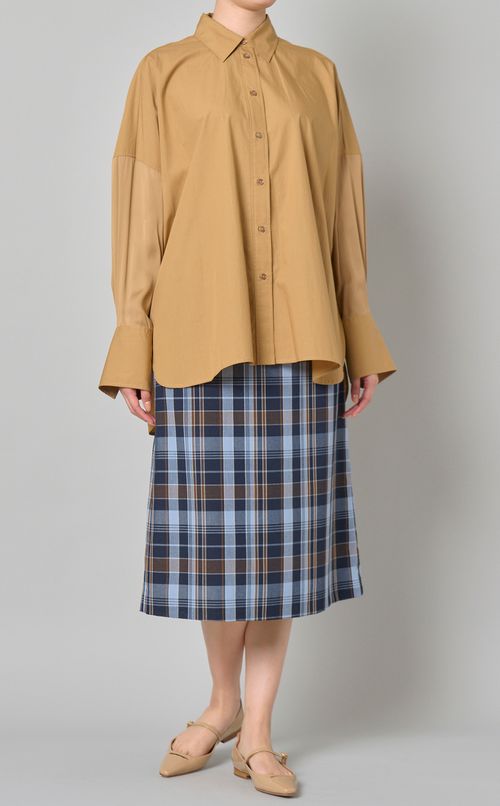 マドラスチェックロングスカート