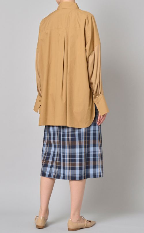 サイドスリットボックスシャツ