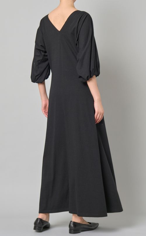 コットンボリュームスリーブワンピース